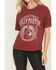 Image #3 - Goodie Two Sleeves Women's Dolly Guitar Short Sleeve Graphic Tee, Red, hi-res