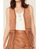 Image #3 - Idyllwind Women's Kirk Faux Suede Long Fringe Vest, Bark, hi-res