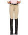 Image #2 - Ariat Girls' Heritage Knee Patch Front Zip Breeches, Tan, hi-res