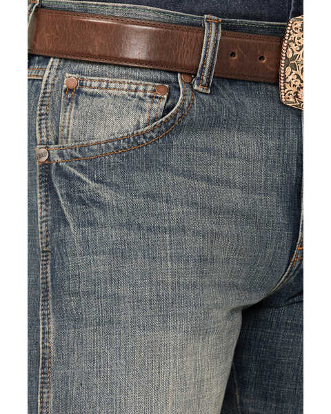 Image #2 - Wrangler Retro Men's Slim Straight Jeans, Dark Rinse, hi-res