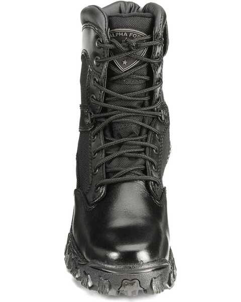 Image #11 - Rocky Men's Alpha Force Zipper Duty Boots, Black, hi-res