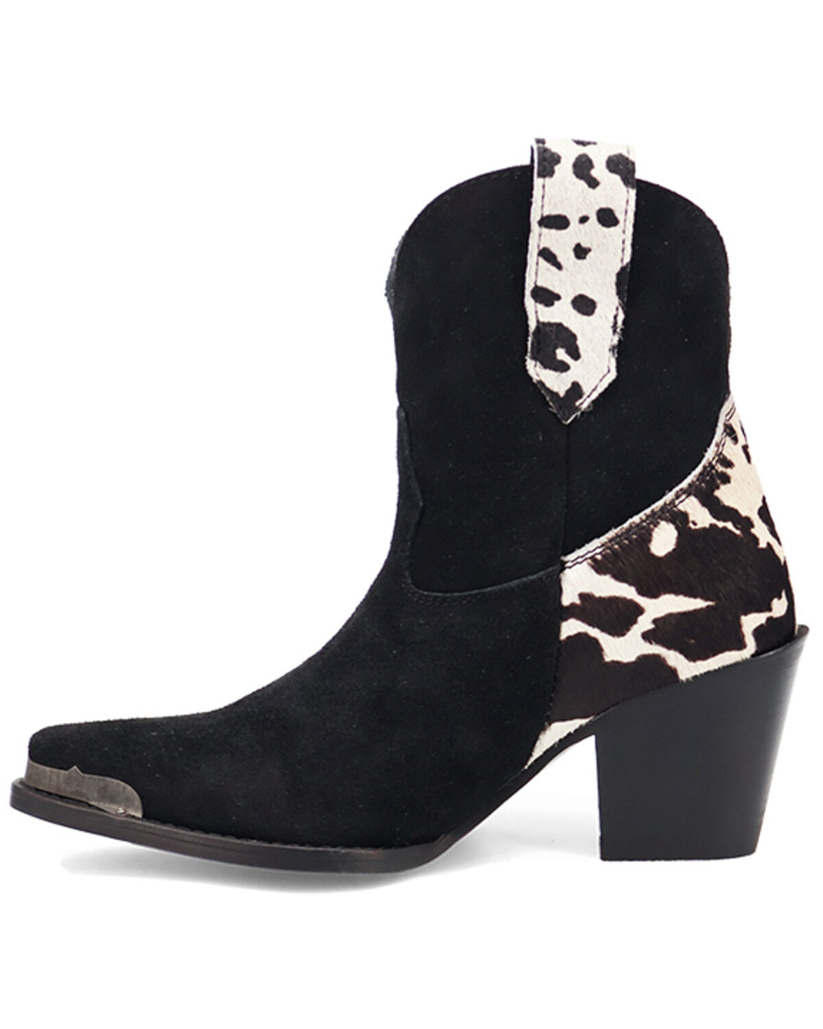 Image #3 - Dingo Women's Texas Charm Suede Booties - Snip Toe, Black, hi-res