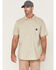 Image #1 - Hawx Men's Twill Short Sleeve Button-Down Work Shirt , Light Grey, hi-res