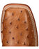 Image #6 - Justin Men's Full Quill Ostrich Western Boots, Cognac, hi-res