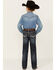 Image #3 - Rock & Roll Denim Boys' Dark Vintage Wash Stretch Bootcut Jeans , Blue, hi-res