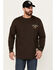 Image #2 - Cody James Men's FR Long Sleeve Graphic Shirt , Chocolate, hi-res