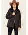 Image #1 - Ariat Women's R.E.A.L. Solid Grizzly Poly-Fill Canvas Jacket, Charcoal, hi-res