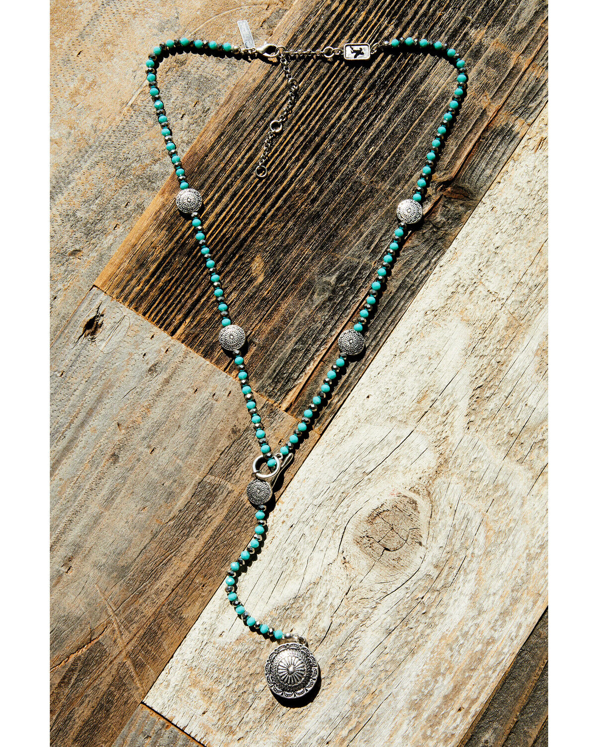 Idyllwind Women's Hillsboro Lariat Concho Necklace, Silver, hi-res