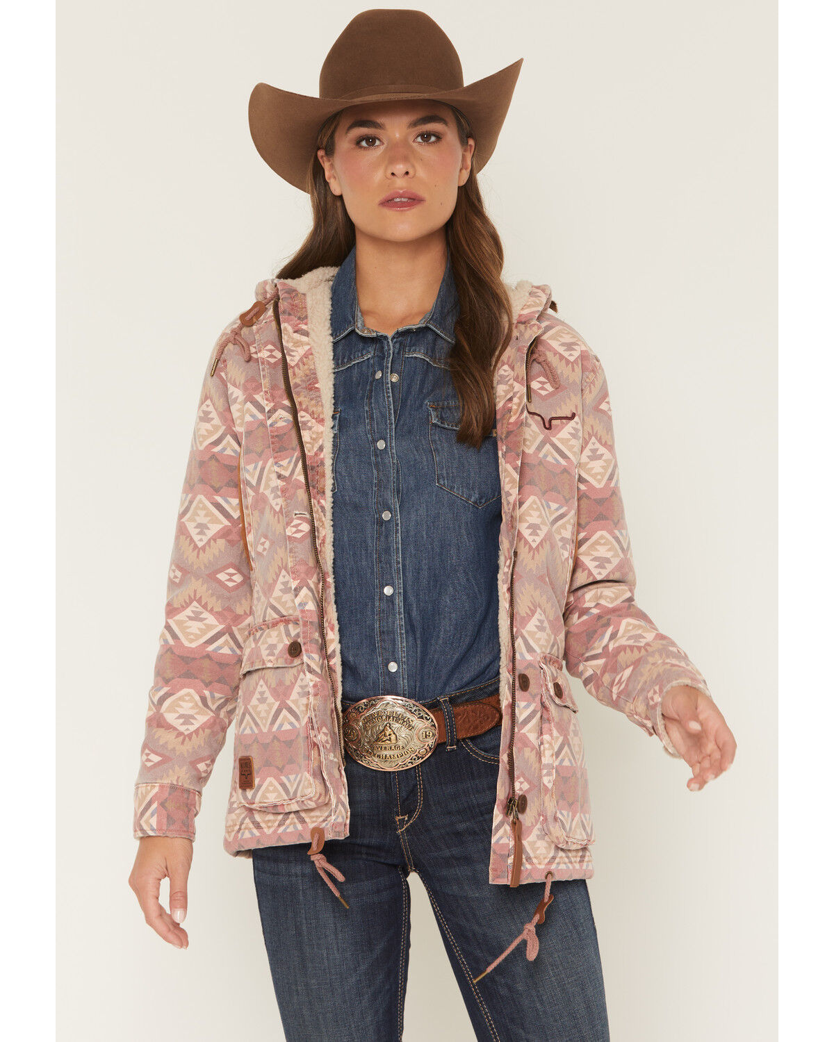 Kimes Ranch Women's Awa Sherpa Lined Jacket, Mauve, hi-res