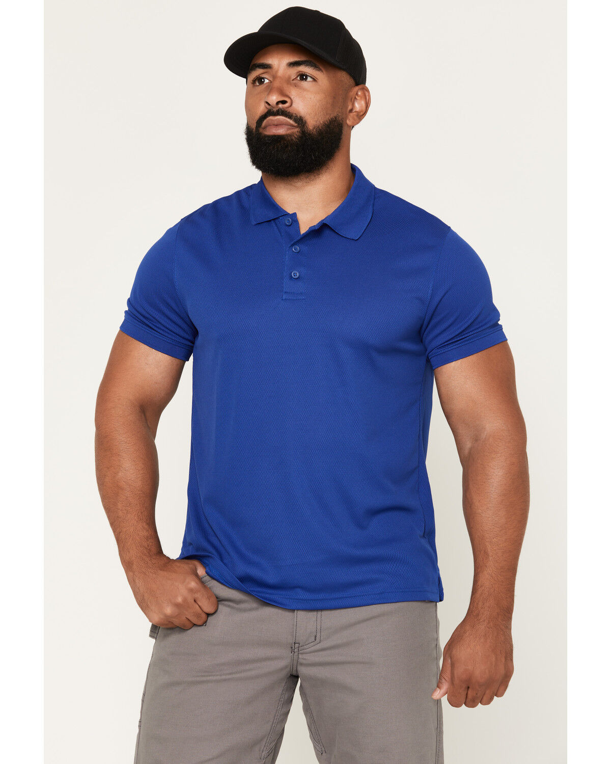 Image #1 - Strauss Men's Short Sleeve Performance Polo Shirt, Royal Blue, hi-res