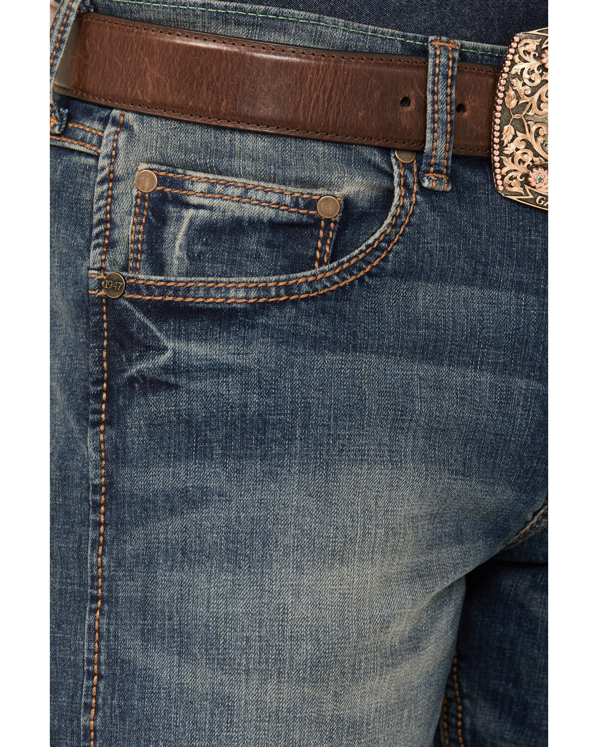 Image #5 - Wrangler Retro Men's Limited Edition Slim Straight Jeans, Denim, hi-res