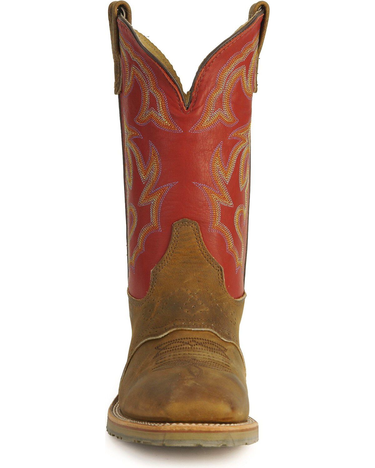 Image #4 - Double-H Men's Western Work Boots, Golden Tan, hi-res