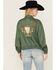 Image #1 - Ariat Women's Edgerton Embroidered Bomber Jacket , Dark Green, hi-res