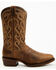 Image #2 - Dan Post Men's 12" Leon Western Performance Boots - Round Toe, Brown, hi-res