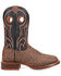Image #2 - Dan Post Men's Elephant Print Performance Western Boots - Broad Square Toe, Brown, hi-res