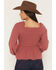 Image #4 - Yura Women's Long Sleeve Smocked Top, Rose, hi-res