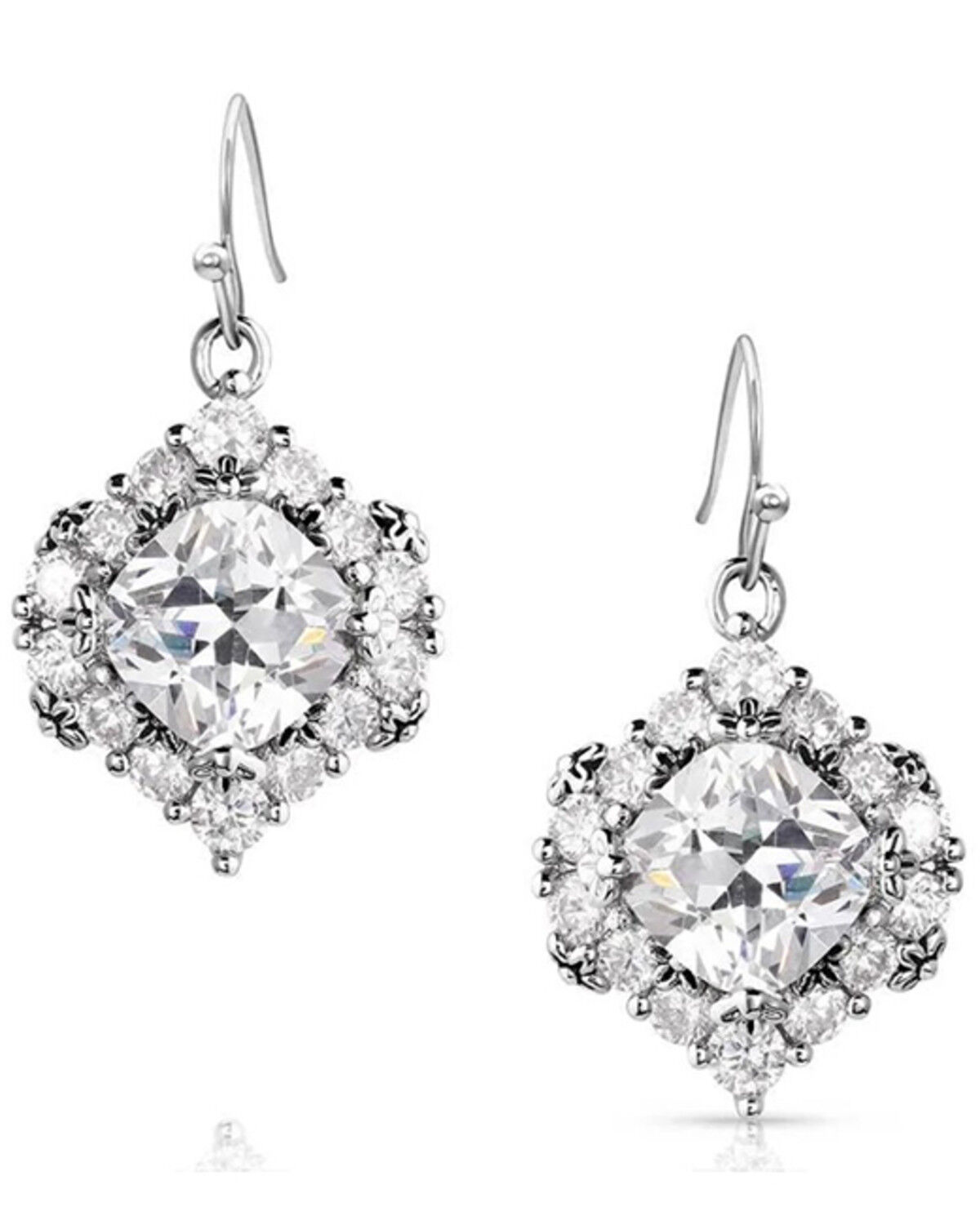 Image #1 - Montana Silversmiths Women's Refined Light Earrings, Silver, hi-res