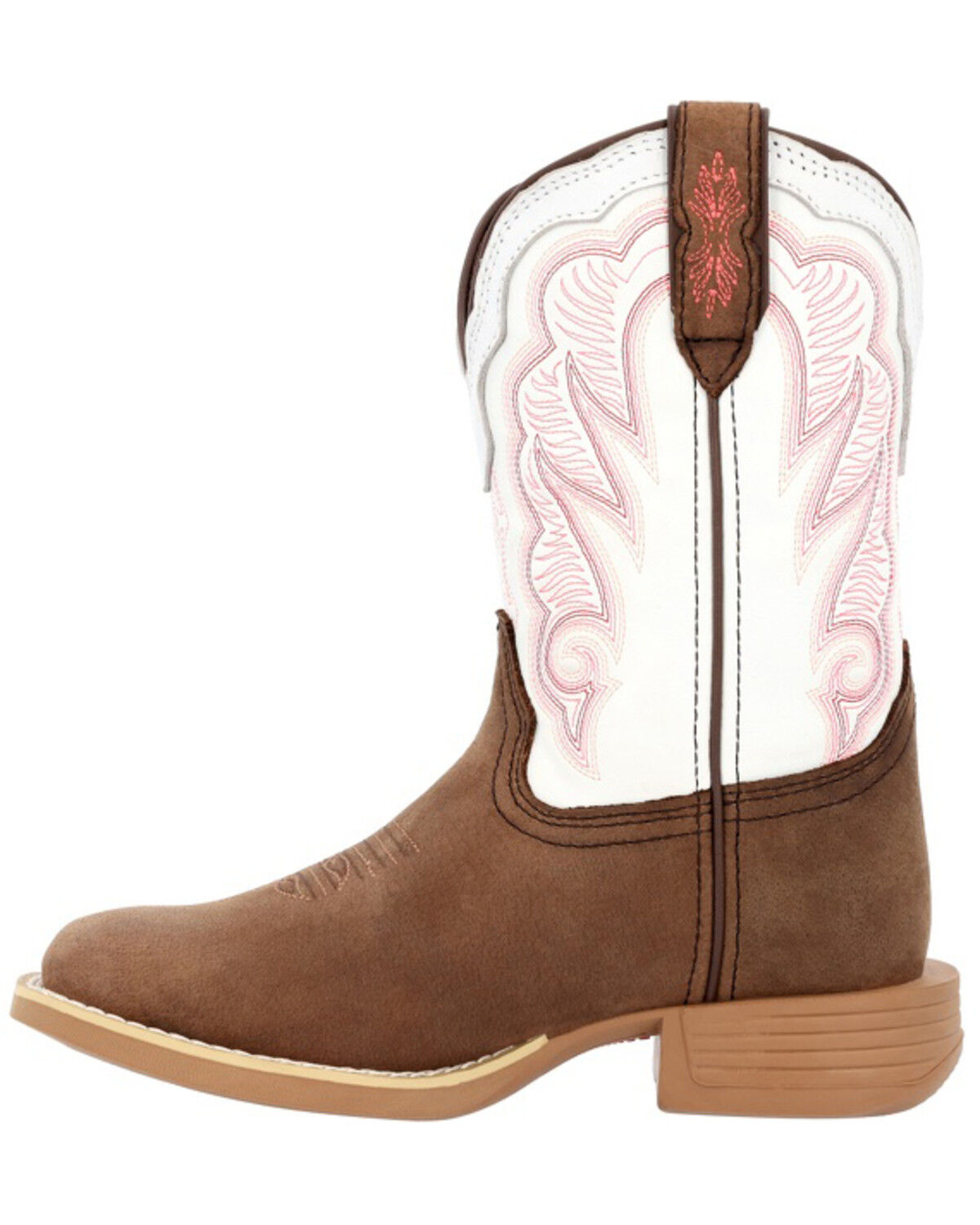 Image #3 - Durango Little Girls' Lil' Rebel Pro&trade; Western Boots - Broad Square Toe, Brown, hi-res