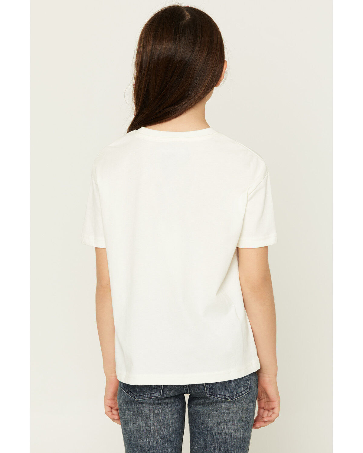 Image #4 - Wrangler X Lainey Wilson Girls' Country Is Cool Again Short Sleeve Graphic Tee, White, hi-res