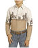 Image #1 - Panhandle Slim Boys' Cowboy Border Long Sleeve Snap Western Shirt, Tan, hi-res