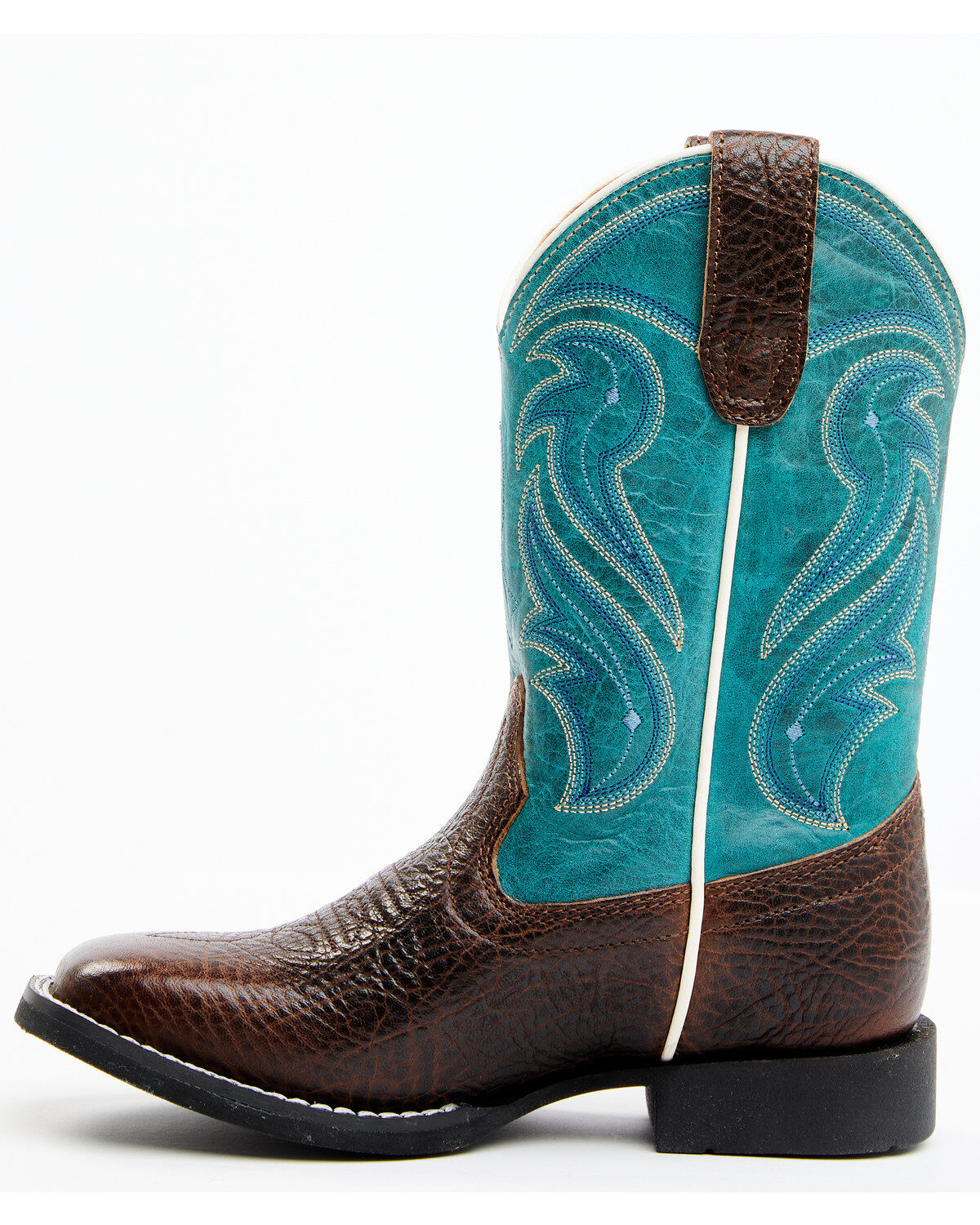 Image #3 - RANK 45&reg; Boys' Connor Western Boots - Broad Square Toe, Blue, hi-res