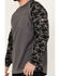 Image #3 - Ariat Men's FR Stretch Camo Print Long Sleeve Baseball Work T-Shirt, Charcoal, hi-res