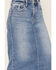 Image #2 - Vervet Women's Medium Wash Denim Midi Skirt, , hi-res