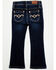 Image #3 - Shyanne Toddler Girls' Tulsa Dark Wash Bootcut Comfort Stretch Denim Riding Jeans , Dark Wash, hi-res