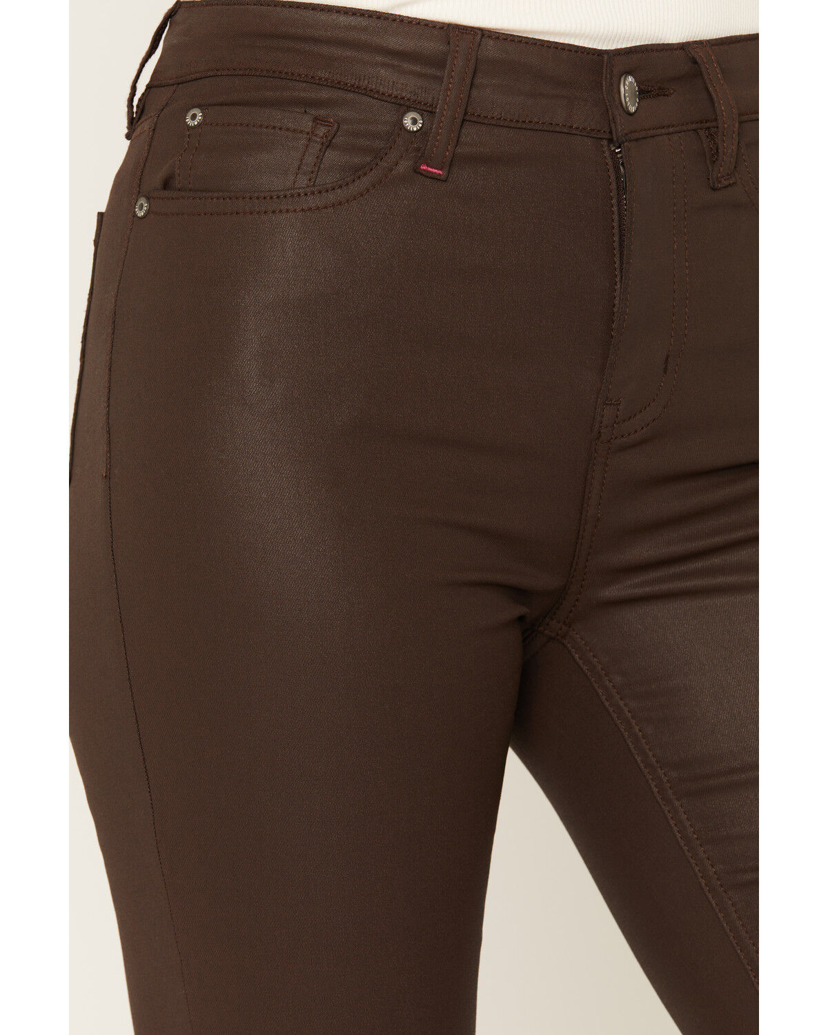 Image #2 - Idyllwind Women's Legend High Rise Coated Bootcut Jeans, Cognac, hi-res