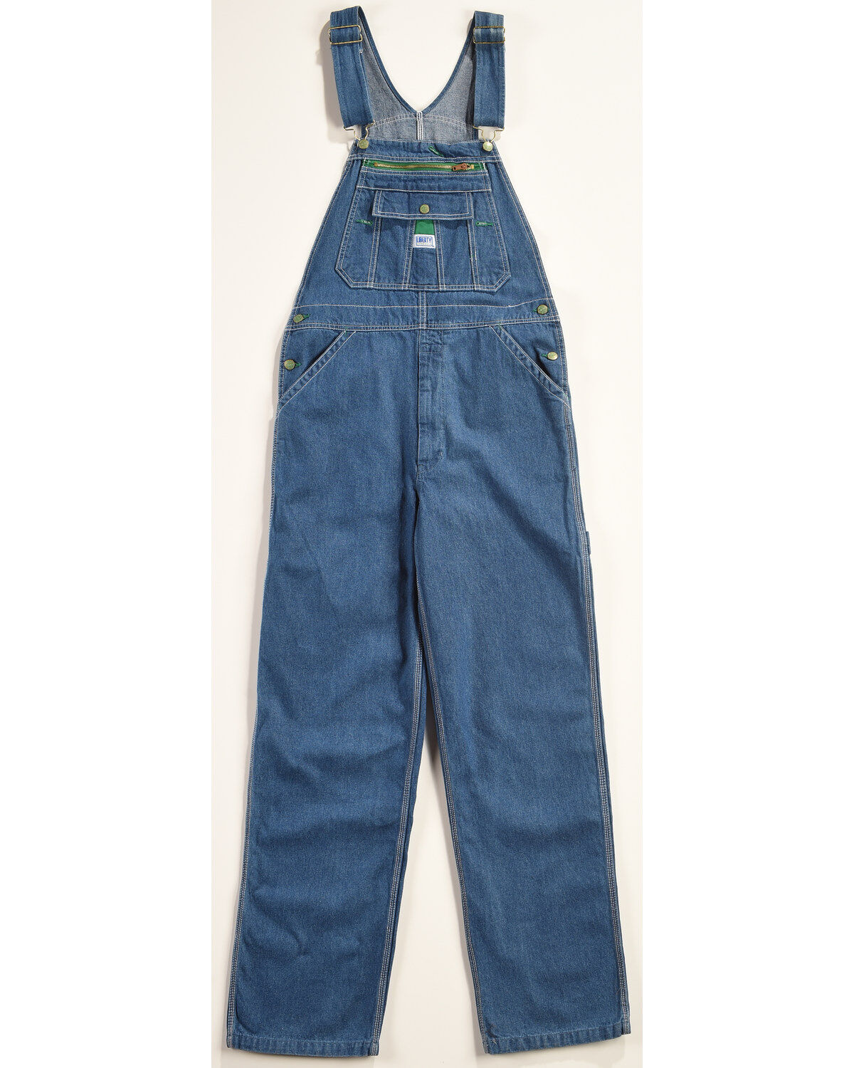 Liberty Men's Stonewashed Denim Bib Overalls, Indigo, hi-res