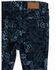 Image #4 - Shyanne Toddler Girls' Dark Wash Allover Printed Flare Jeans, Dark Wash, hi-res