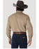 Image #2 - Wrangler Men's Solid Cowboy Cut Firm Finish Long Sleeve Work Shirt, Khaki, hi-res
