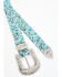 Image #2 - Shyanne Women's Mesh Bling Western Belt, Turquoise, hi-res