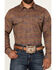 Image #3 - RANK 45&reg; Men's Trinidad Southwestern Print Long Sleeve Pearl Snap Stretch Western Shirt, Red, hi-res