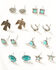 Image #1 - Idyllwind Women's Brimfield Antique Earring Set - 8 Piece , Silver, hi-res