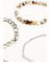 Image #4 - Shyanne Women's Cross Rhinestone and Natural Beaded Chain Bracelet Set - 4 Piece, Silver, hi-res