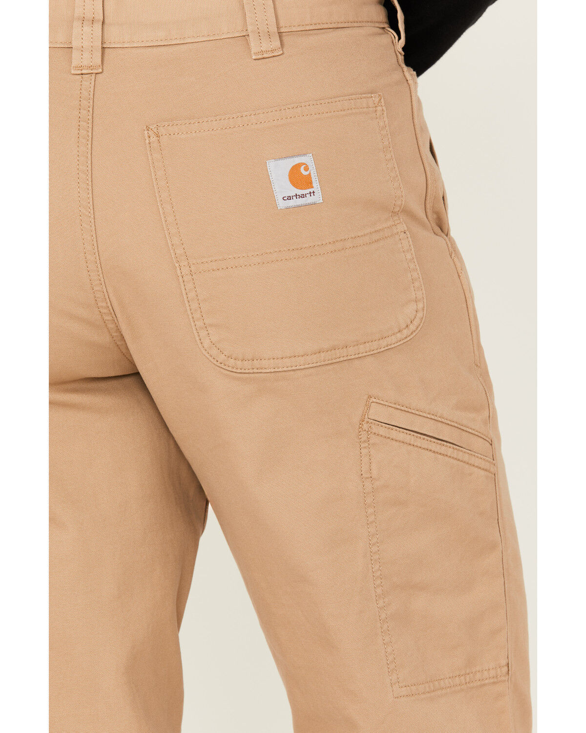 Image #4 - Carhartt Men's Rugged Flex&reg; Rigby Dungaree Stretch Work Pants, Tan, hi-res