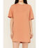 Image #3 - Rock & Roll Denim Women's Rhinestone Short Sleeve T-Shirt Dress, Orange, hi-res