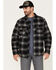 Image #1 - Brothers and Sons Men's Wool Full Zip Plaid Print Jacket, Black, hi-res