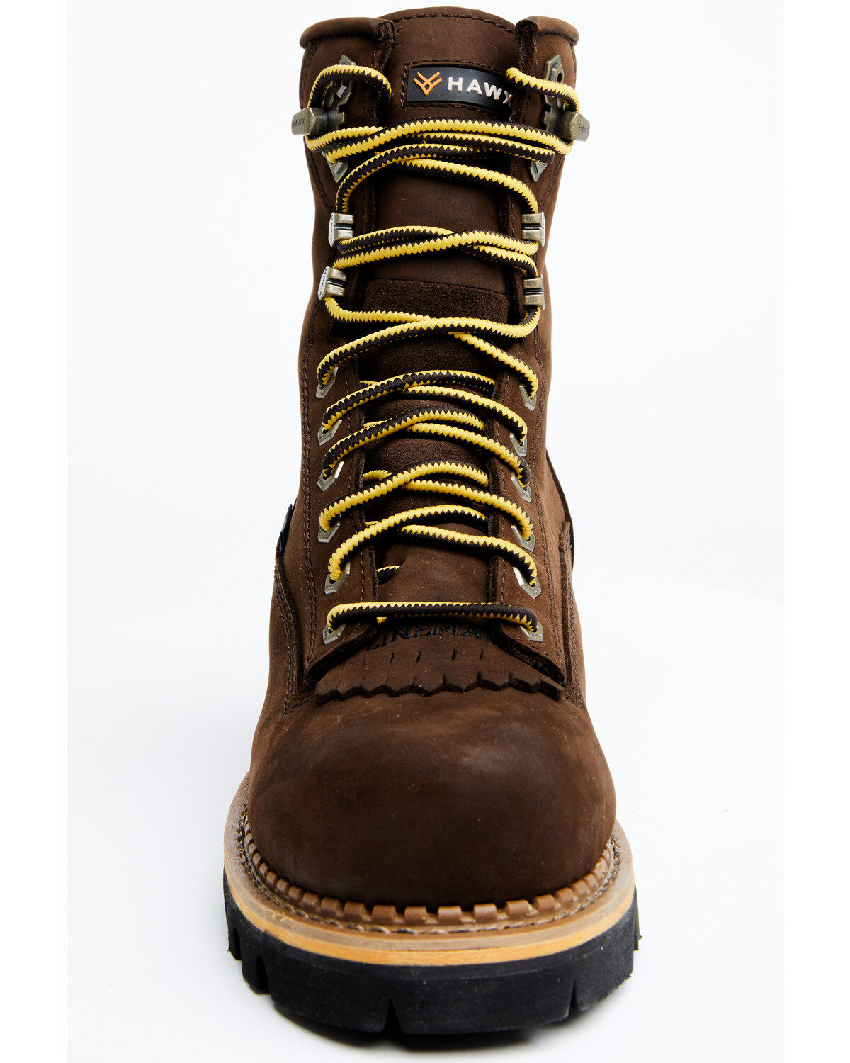 Image #4 - Hawx Men's 8" Lineman Lace-Up Waterproof Work Boot - Composite Toe, Brown, hi-res