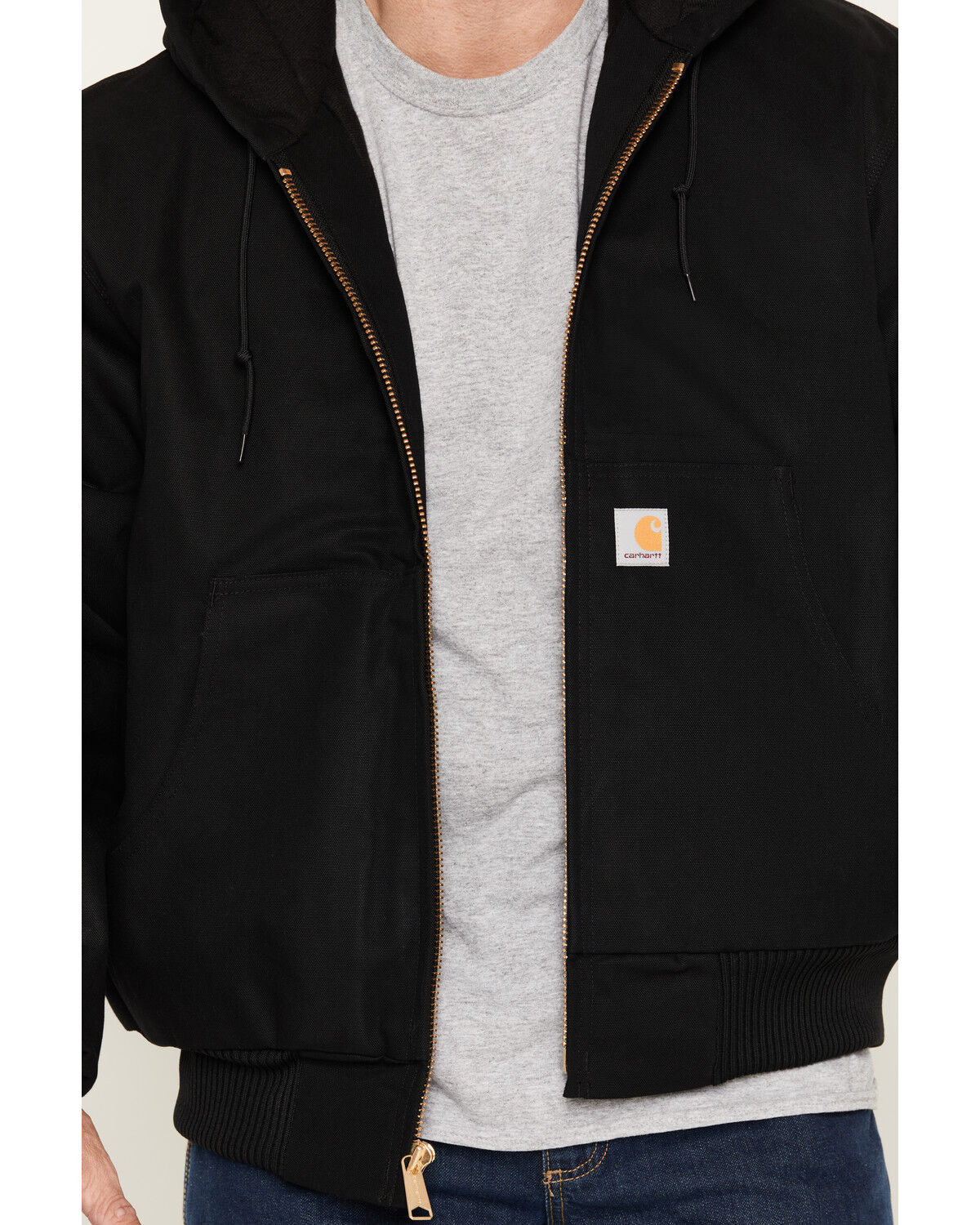 Image #3 - Carhartt Men's Flannel Lined Loose Fit Firm Duck Active Jacket - Big, , hi-res