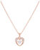 Image #2 - Montana Silversmiths Women's Let's Dance A Little Rose Gold Heart Necklace, Silver, hi-res