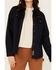 Image #3 - Lucky Brand Workwear Women's Solid Twill Long Sleeve Button-Down Stretch Work Shirt, Navy, hi-res