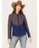 Image #1 - RANK 45&reg; Women's Fannie Geo Print Softshell Jacket, Royal Blue, hi-res