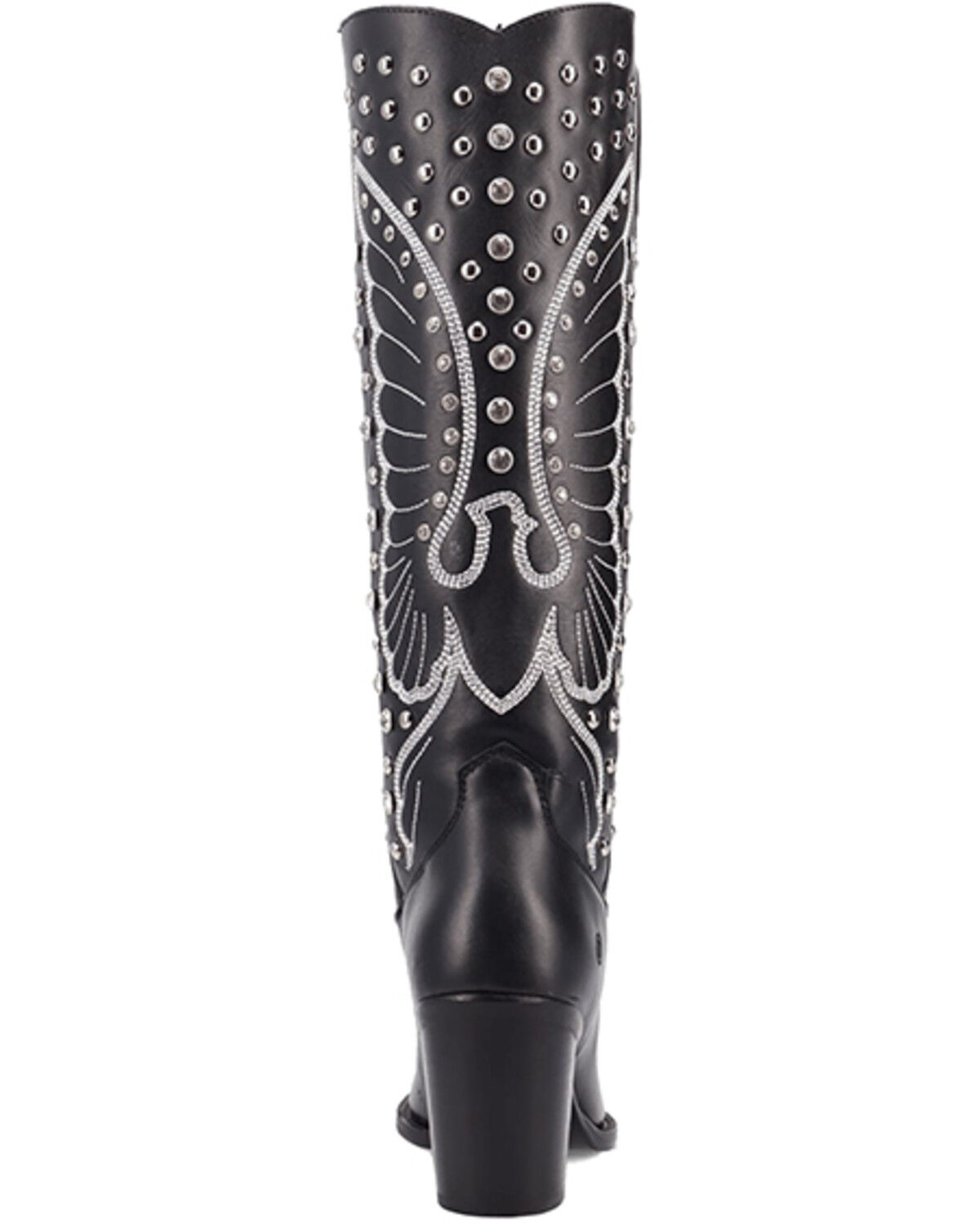 Image #7 - Dingo Women's Diamonds Forever Tall Western Boots - Round Toe, Black, hi-res