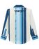 Image #2 - Wrangler Boys' Striped Logo Long Sleeve Snap Western Shirt, Blue, hi-res