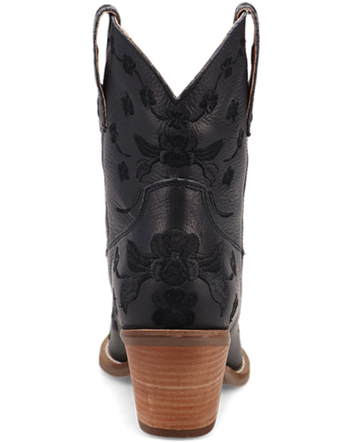 Image #5 - Dingo Women's Sweetheart Embroidered Booties - Round Toe, Black, hi-res