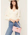 Image #1 - Wrangler X Boot Barn Women's Leopard Print Shoulder Bag with Chain, Pink, hi-res