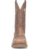 Image #4 - Double H Men's 11" Wide Square Composite Western Work Boots, Brown, hi-res