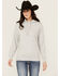 Image #1 - Ariat Women's Boot Barn Exclusive Logo Hoodie, Grey, hi-res